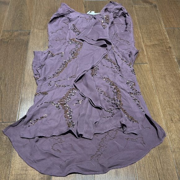 Madison Marcus sleeveless beaded blouse sz S - Picture 3 of 5